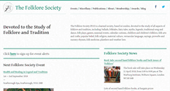 Desktop Screenshot of folklore-society.com