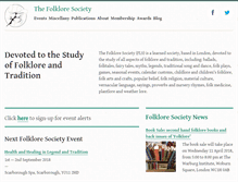 Tablet Screenshot of folklore-society.com